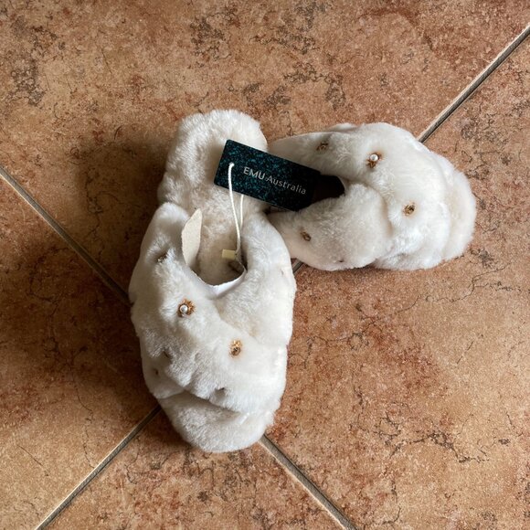NWT Emu Australia Mayberry Jewels Sheepskin Slipper  - Size 8 - Natural Color - Picture 4 of 6
